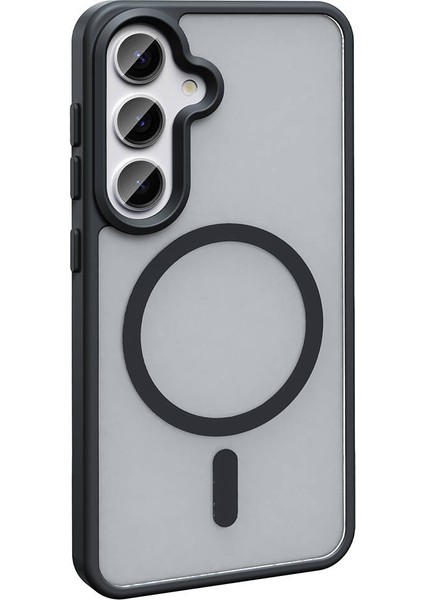Samsung Galaxy S23 Fe Uyumlu Kamera Korumalı Magsafe Wireless Şarj Özellikli Mat Silikon Kapak modelleri