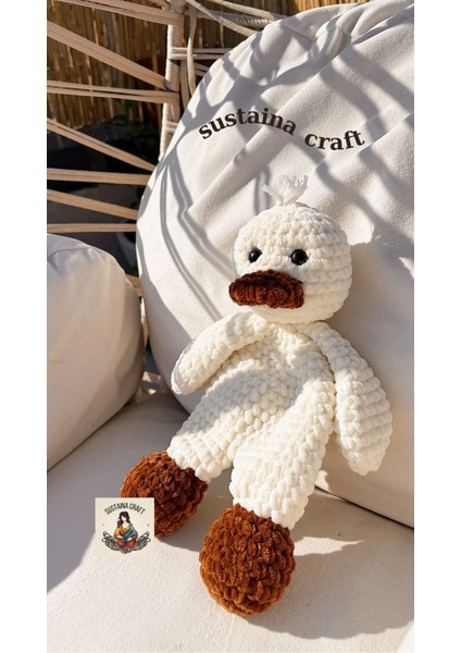 Örgü Peluş Ördek, Amigurumi Oyuncak Ördek, Bebek ve Çocuklar İçin Yumuşak Oyuncak, Ördek Uyku Arkadaşı fırsatları