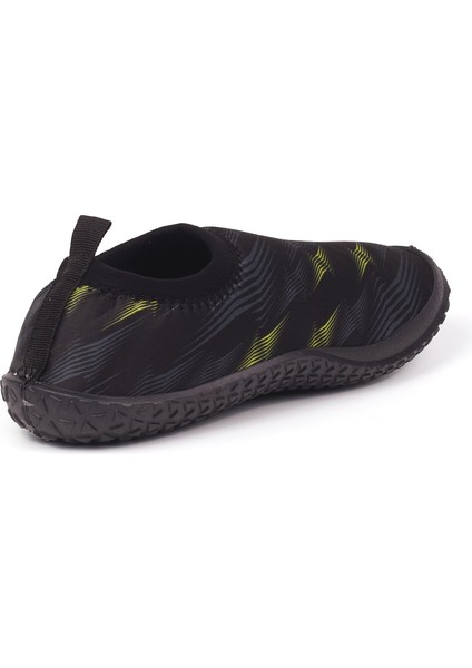 Erkek Siyah Kaydırmaz Tabanlı Ergonomik Tasarımlı Dayanıklı Plaj, Havuz, Deniz Ayakkabısı indirimleri