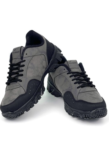 Erkek Gri Su ve Soğuğa Karşı Kışlık Outdoor Ayakkabısı modelleri