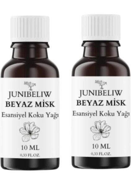 2li Set Uçucu Koku Yağı Difüzör Kurutma Topu Buhurdanlık Yağı Beyaz Misk Beyaz Misk 2X10ML