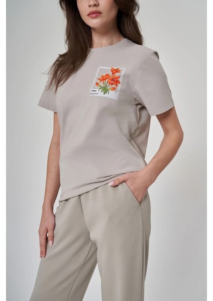 Kadın TSHIRT-1522117-KUM fırsatları