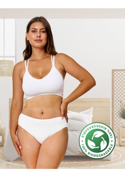 Kadın Külot, Liyosel Kumaş Külot, Rahat ve Dayanıklı Kadın Iç Çamaşırı, Lyocell 5'li Paket - Beyaz, S fiyatları