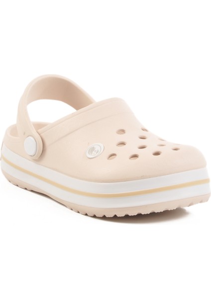 Ekru Eva Hafif Unisex Çocuk Sabo Terlik 214 F modelleri