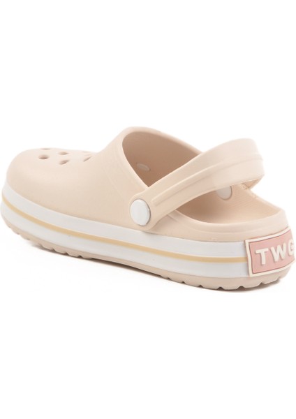 Ekru Eva Hafif Unisex Çocuk Sabo Terlik 214 F fırsatları