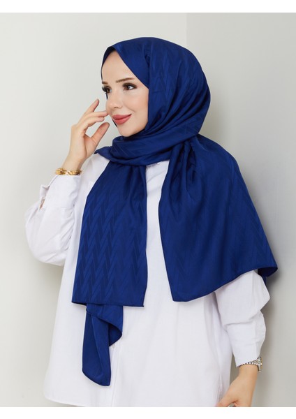 Safir Zigzag Jakarlı Şal – 75X185 cm fiyatları