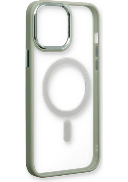 iPhone 13 Pro Kılıf Room Magneticsafe Silikon - Su Yeşili fırsatları
