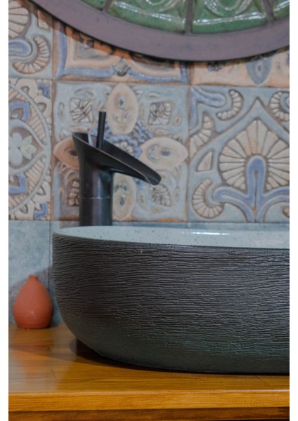 El Yapımı Seramik Lavabo Ebat 60X40X15 modelleri