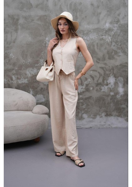 Modal Kumaş Yelek-Pantolon Takım modelleri