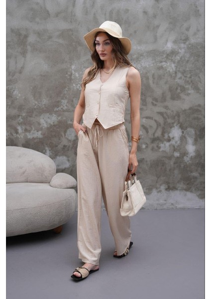 Modal Kumaş Yelek-Pantolon Takım fırsatları