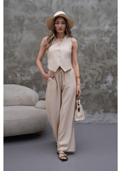 Modal Kumaş Yelek-Pantolon Takım indirimleri