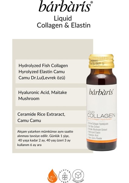 Liquid Collagen Takviye Edici Gıda 50 ml x 10'lu 6 Kutu (2 Aylık Set) fiyatları