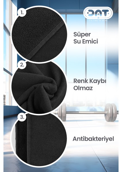 Ikili Sporcu Havlu Seti Microfiber Gym Plates Fitness Boks Tenis Spor Havlusu 48x90cm modelleri