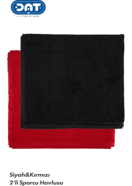 Ikili Sporcu Havlu Seti Microfiber Gym Plates Fitness Boks Tenis Spor Havlusu 48x90cm
