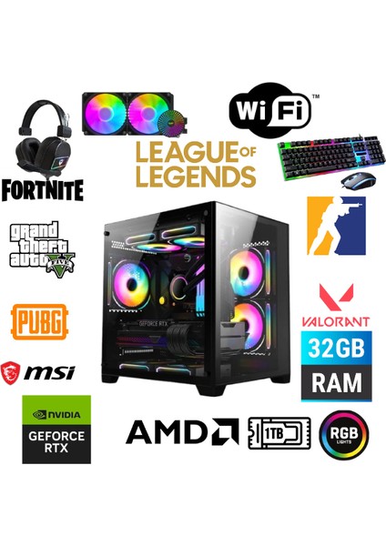 Dfs Gaming Eco 77X-RYZEN 7 5700X-B550M-RTX 5060 8GB-32GB Ram-1tb M.2 Ssd-Sıvı Soğutmalı-Oyuncu Bilgisayarı Sistem Tavsiyesi