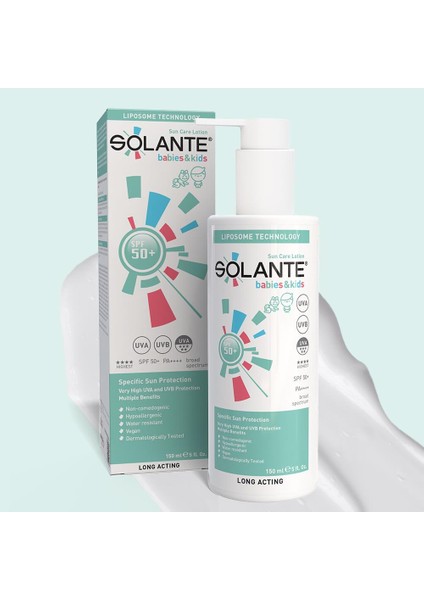 Solante Babies And Kids 50SPF +Sun Care Lotion 150ML
