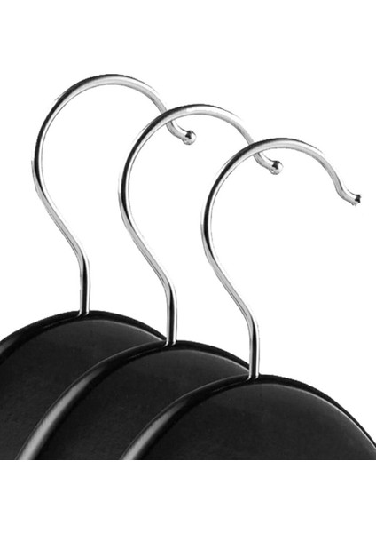 24 Adet Ahşap Görünümlü Plastik Kalite Siyah Elbise Askısı fiyatları