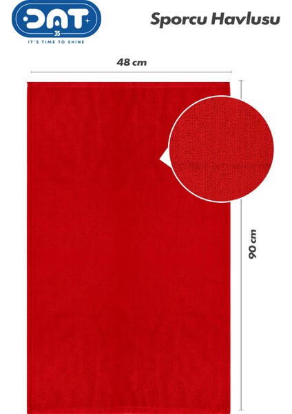 Kırmızı Sporcu Antreman Havlusu Microfiber Gym Fitness Boks Tenis Spor Havlu 48x90cm fiyatları