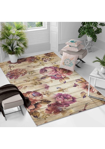 Kaymaz Taban Yıkanabilir Halı – Mutfak, Salon, Yatak Odası Için Modern Dijital Baskı Halı