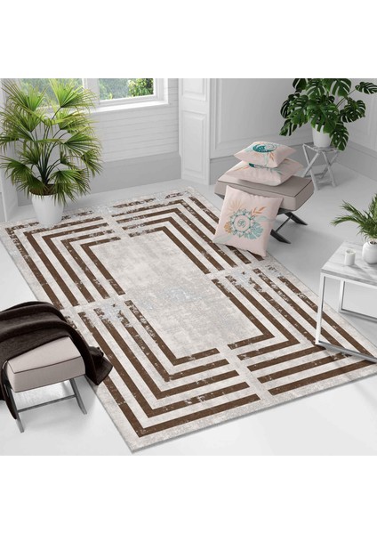 Kaymaz Taban Yıkanabilir Halı – Mutfak, Salon, Yatak Odası Için Modern Dijital Baskı Halı