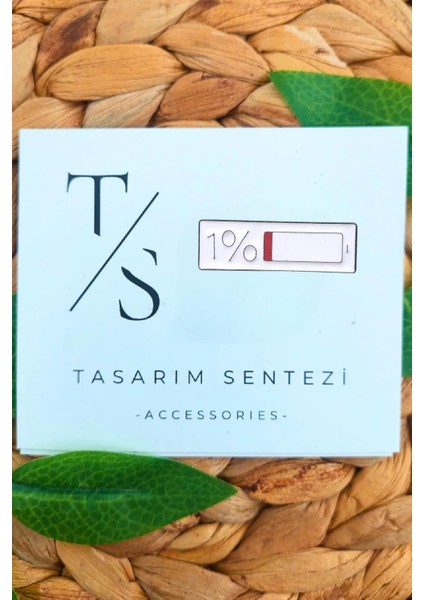 Rozet Metal Broş Yaka Okul Çantası Kıyafet Şapka Aksesuar Sarj Batarya Düşük Pil %1 Simge Rosette