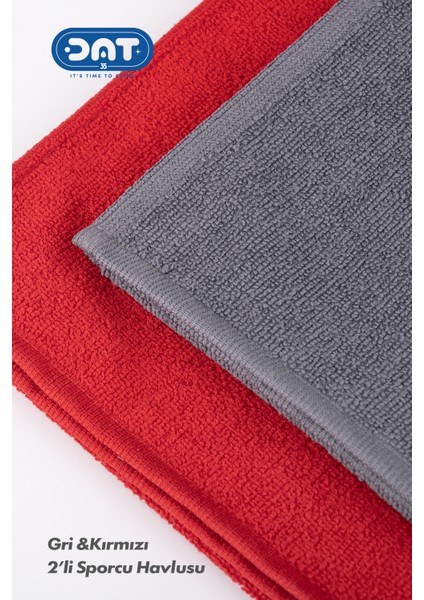 Ikili Sporcu Havlu Seti Microfiber Gym Fitness Boks Plates Tenis Spor Havlusu 48x90cm