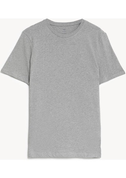 Saf Pamuklu Kısa Kollu T-Shirt indirimleri