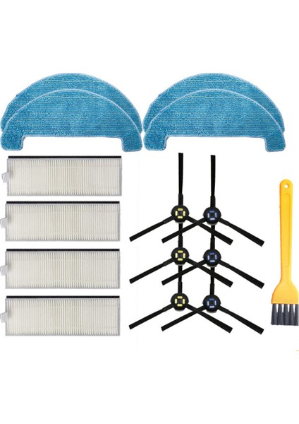 A7 A9S / Dexp LF800 Deluxe 500 Yan Fırçalı Hepa Filtre Takımı Elektrikli Süpürge Yedek Parçaları (Yurt Dışından)