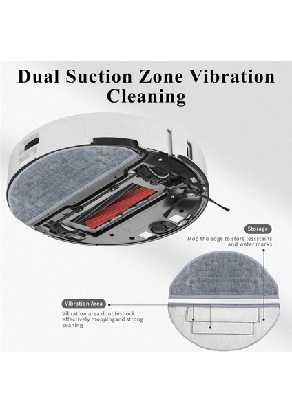 S8 Pro Ultra / S8+ Robot Süpürge Için 10 Adet Paspas Bezi Çift Titreşimli Yıkanabilir Tekrar Kullanılabilir Mikrofiber Pedler (Yurt Dışından) fiyatları