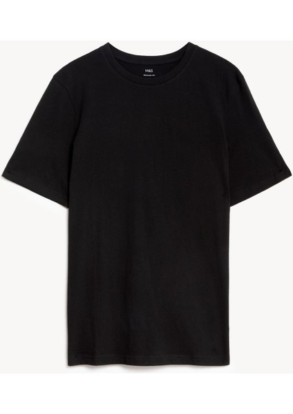 Saf Pamuklu Kısa Kollu T-Shirt indirimleri