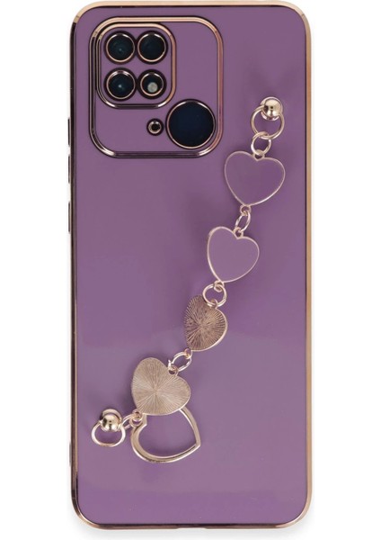 Xiaomi Redmi 10C Kılıf Esila Silikon - Mor - ASBTC6375-4594