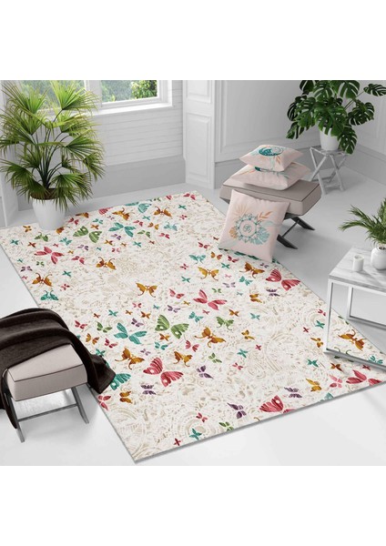 Kaymaz Taban Yıkanabilir Halı – Mutfak, Salon, Yatak Odası İçin Modern Dijital Baskı Halı