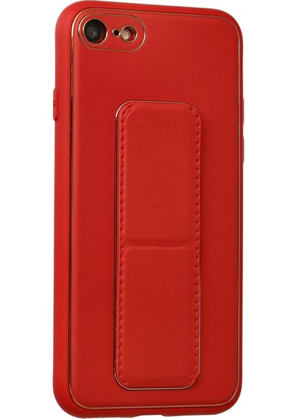 iPhone 7 Kılıf Coco Deri Standlı Kapak - Kırmızı - ASBTC6007-2263 fiyatları