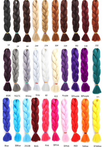 Afrika Örgüsü & Rasta İçin Sentetik Saç 165 GR SİYAH #1 modelleri
