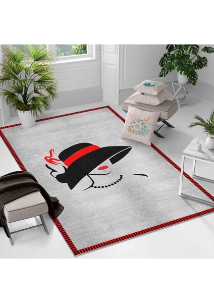 Kaymaz Taban Yıkanabilir Halı – Mutfak, Salon, Yatak Odası Için Modern Dijital Baskı Halı