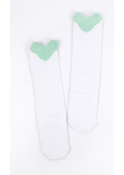 Mint Kalpli Kız Çocuk Çorap