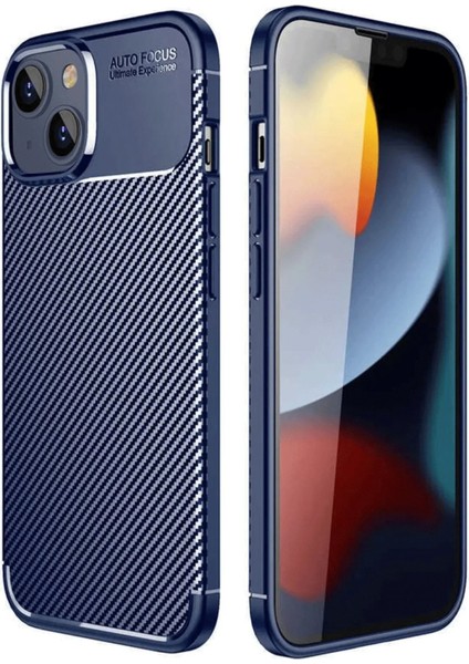 iPhone 14 Kılıf Auto Focus Karbon Kapak - Lacivert - ASBTC8432-6755 fiyatları