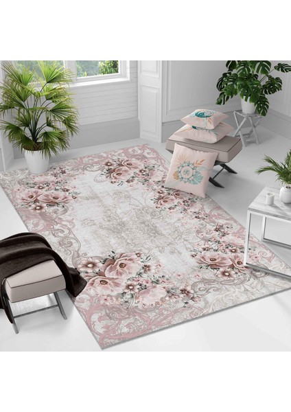 Kaymaz Taban Yıkanabilir Halı – Mutfak, Salon, Yatak Odası Için Modern Dijital Baskı Halı