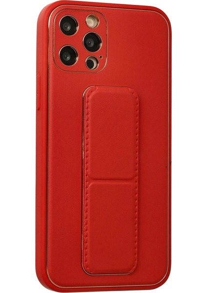 iPhone 12 Pro Kılıf Coco Deri Standlı Kapak - Kırmızı - ASBTC8772-2851 fiyatları