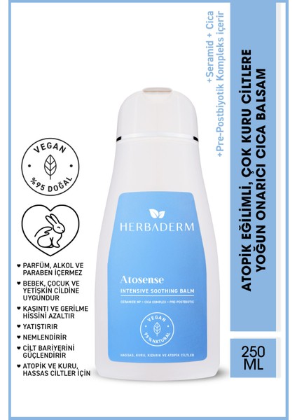 Atopik Eğilimli, Çok Kuru Ciltlere Yoğun Onarıcı Cica Balsam 250 ml