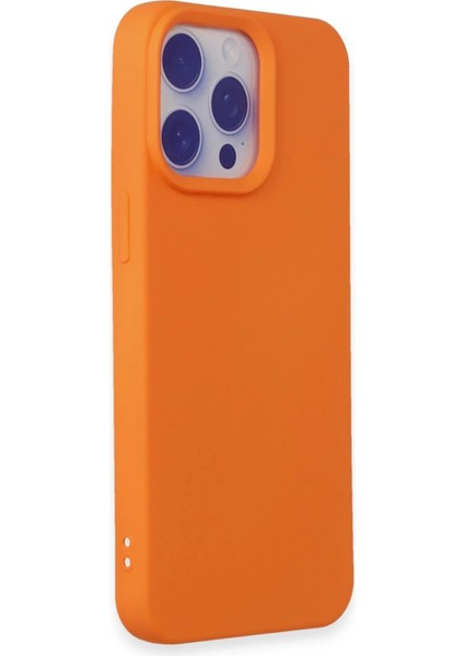 iPhone 15 Pro Max Kılıf Nano Içi Kadife Silikon - Turuncu - ASBTC1393-6696 fiyatları