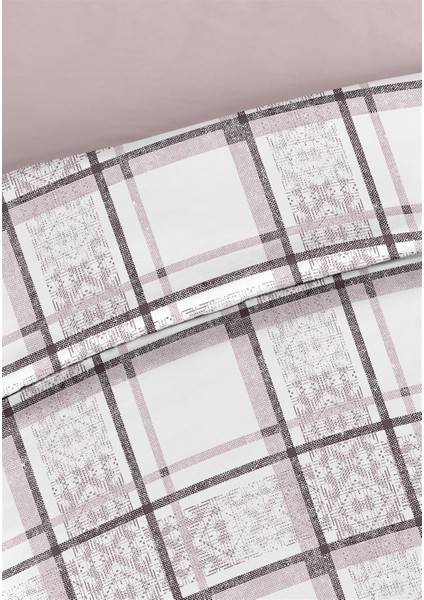 Hermes %100 Pamuk Tek Kişilik Nevresim Takımı 160X220CM Mürdüm modelleri