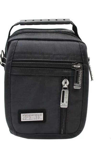 Erkek Lüks Siyah Renk Küçük Bol Bölmeli El Çantası fiyatları