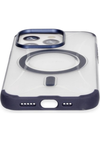 iPhone 15 Pro Hilton Magsafe Kapak - Lacivert - ASBTC6370-7977 modelleri