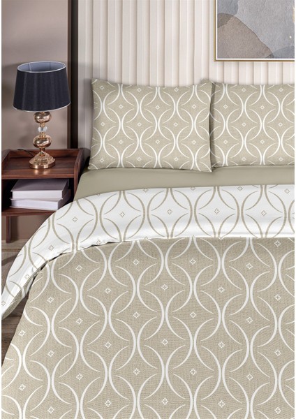 Focus %100 Pamuk Tek Kişilik Nevresim Takımı 160X220CM Bej Beyaz fiyatları