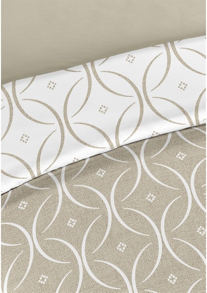 Focus %100 Pamuk Tek Kişilik Nevresim Takımı 160X220CM Bej Beyaz modelleri
