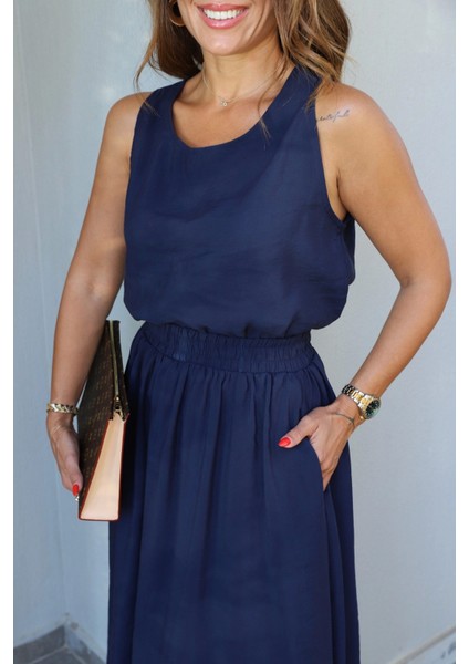 Lacivert Bluz Etek Takım modelleri