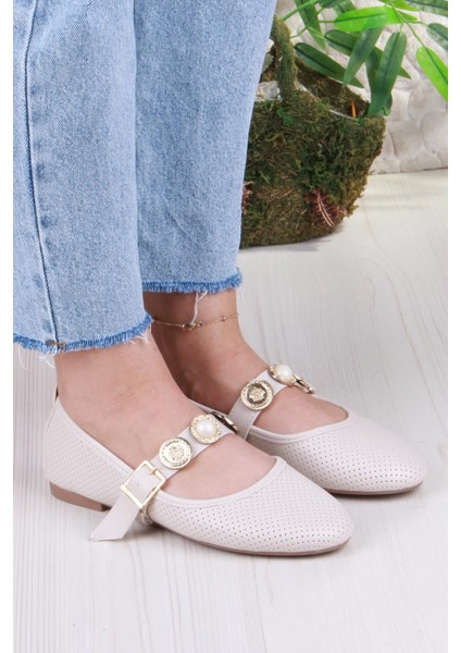01-513 Soft Toka Detaylı Şık Ev Iş Ofis Rahat Günlük Ayakkabı Kadın Babet modelleri