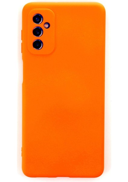 Samsung Galaxy M52 5g Kılıf Nano Içi Kadife Silikon - Turuncu - ASBTC8161-1005