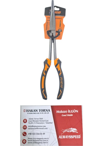Uzun Eğri Kargaburun Pense 280MM